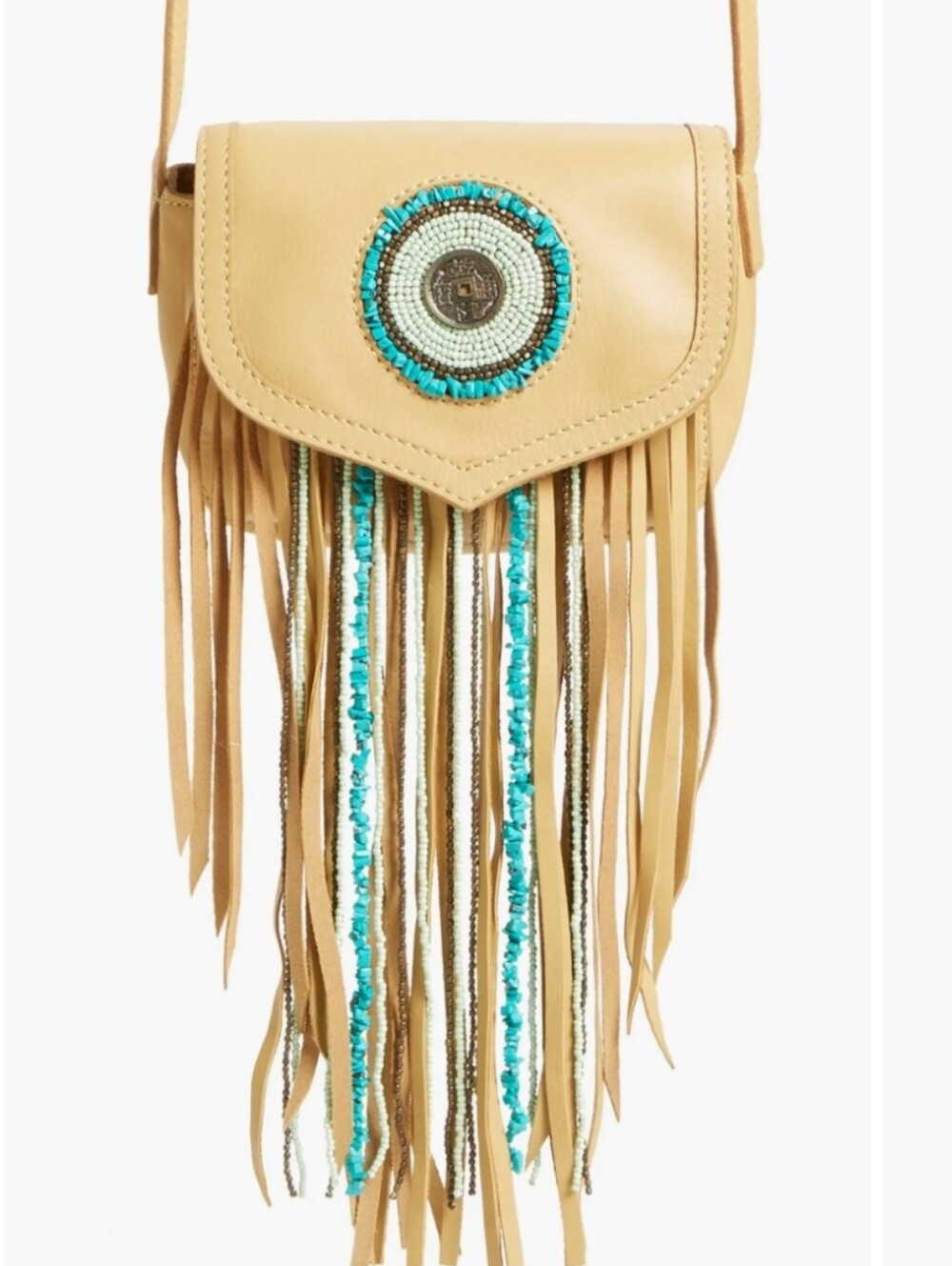 Sam Edelman Leather Crossbody Fringes